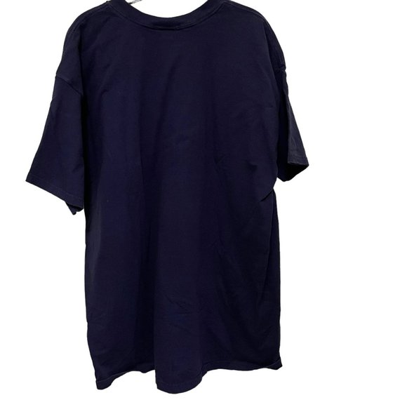 Mens Short Sleeve New York City Blue Heavy Cotton T shirt XXL Fruit of the Loom - Picture 6 of 7